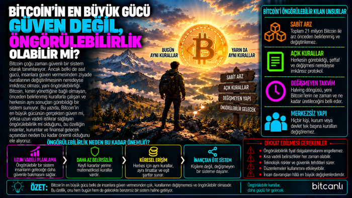 Bitcoin'in En Büyük Gücü Güven Değil, Öngörülebilirlik Olabilir mi?